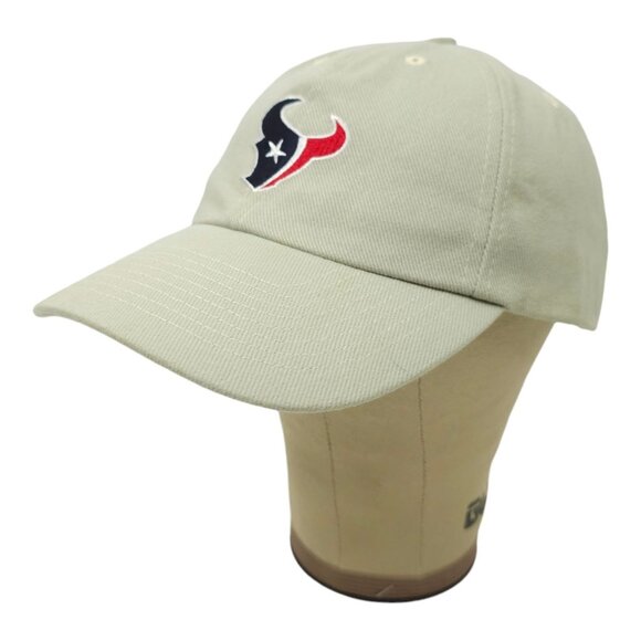NFL Houston Texans Football Adjustable Size Strapback Cap Baseball Hat Khaki - Picture 2 of 13